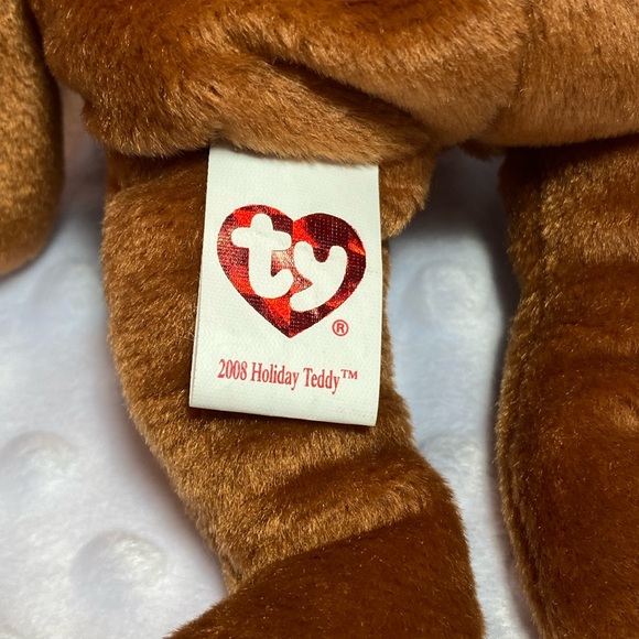 TY 2008 Holiday Teddy Beanie Baby - Picture 8 of 9